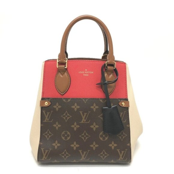 LOUIS VUITTON M45389 Monogram ford tote PM Bag Tote Bag Brown/GoldHardware - Picture 1 of 14